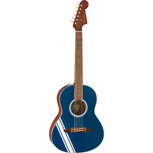 Guitare acoustique 3/4 Fender FSR Sonoran Mini Competition Stripe Lake Placid Blue avec housse