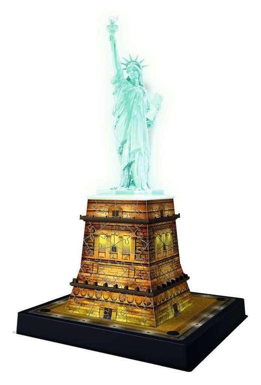 Puzzle 3D Building Ravensburger Statue de la Liberté illuminée - 108 pièces numérotées à assembler sans colle