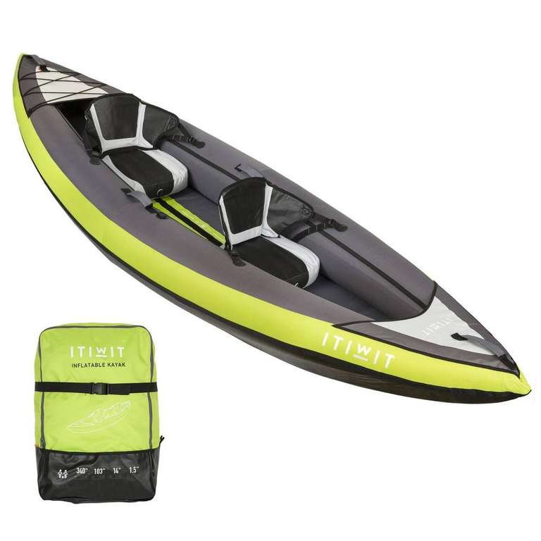 Canoé Kayak gonflable de randonnée Itiwit - 1 ou 2 places