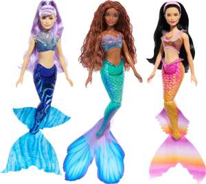 Coffret Poupées Articulées Disney - 3 Sœurs Sirènes Mala, Karina Et Ariel Avec Haut Amovible Et Queue Pailletée