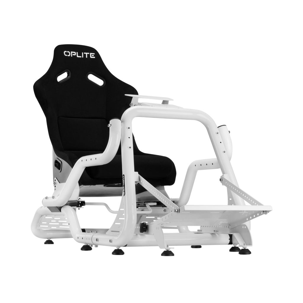 Cockpit de simulation simracing Oplite GTR S8 Infinity Ultra White