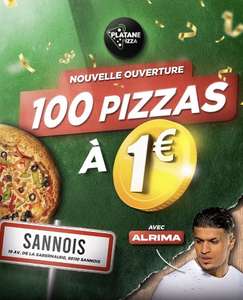 Une pizza à 1€ pour les 100 premiers clients - Platane Pizza Sannois (95)