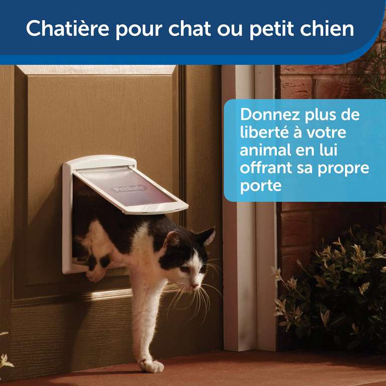 Chatière pour chat PetSafe Originale Staywell - Blanc, S