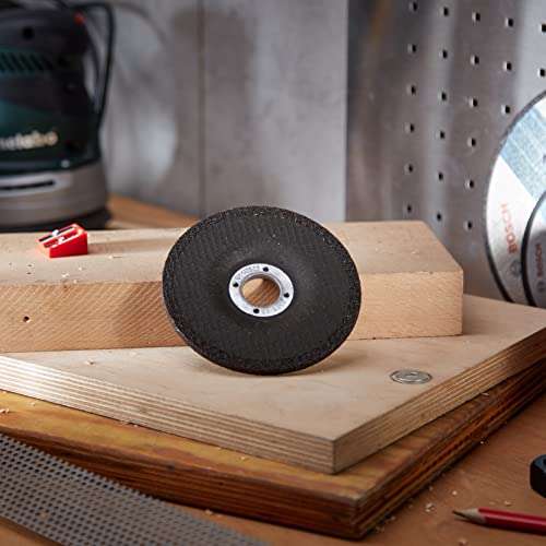 Lot de 4 disques à Ébarber à Moyeu Déporté Bosch pro pour métal, Ø 115 x 6 mm