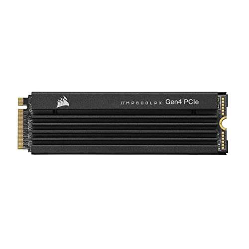SSD interne M.2 NVMe Corsair MP600 Pro LPX - 2 To, 7100-6800 Mo/s, Dissipateur inclus, Compatible PS5 (‎CSSD-F2000GBMP600PLP)