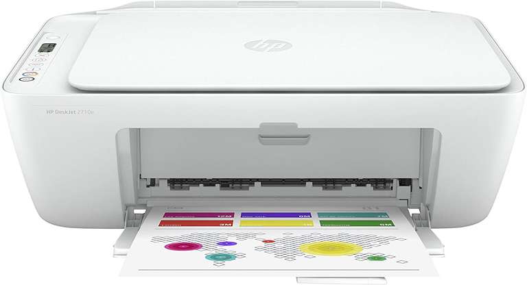 [CDAV] Imprimante multifonction HP DeskJet 2710e - Jet d'encre, Couleur, WiFi + 6 mois d'Instant Ink inclus avec HP+