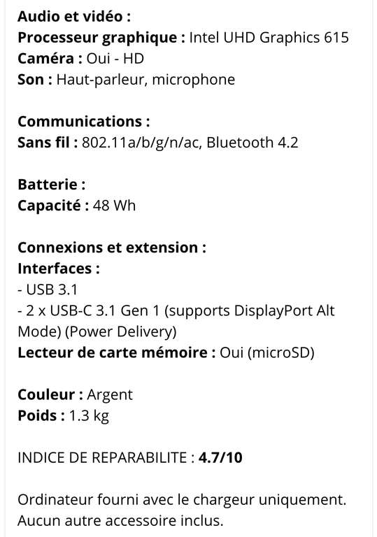 PC portable 14" Asus Chromebook C425TA-AJ0083 - FHD, Intel Core M3 8100Y, 8 Go de RAM, eMMC 64 Go