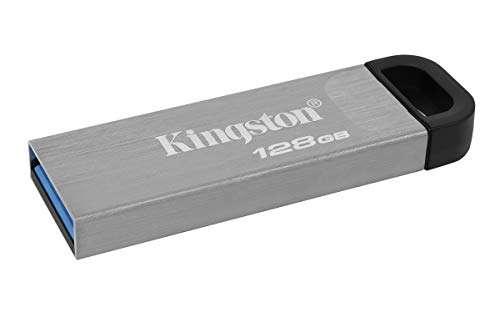 Clé USB 3.2 Kingston DataTraveler Kyson - 128 Go, avec élégant boîtier métal