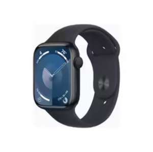 Montre Connectée Apple Watch Serie 9 GPS - 45mm - Aluminium noir - Bracelet silicone minuit M/L
