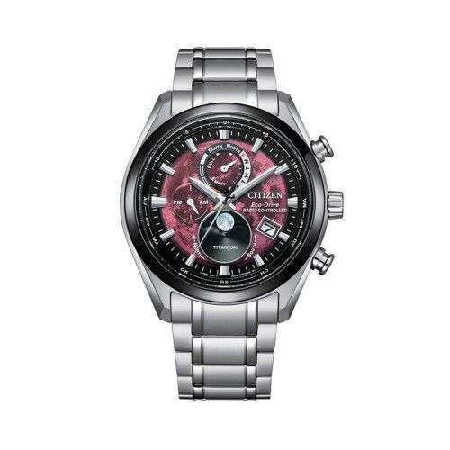 Montre Radio Pilot e Citizen Eco Drive Tsuki Yomi Moonphase 43 Mm