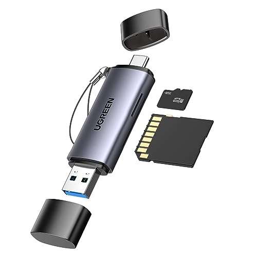 Lecteur de Carte UGREEN USB C et USB 3.0 - SD Micro SD Adaptateur