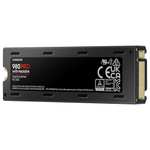 SSD interne M.2 NVMe 4.0 Samsung 980 Pro avec Dissipateur (MZ-V8P1T0CW) - 1 To, TLC, DRAM, Jusqu'à 7000-5000 Mo/s (+4.50€ en RP - Boulanger)