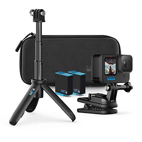 [Prime] Pack GoPro Hero 10 Black + 2 batteries + clip magnétique + trépied + étui de transport