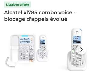 Téléphone fixe Alcatel xl785 combo