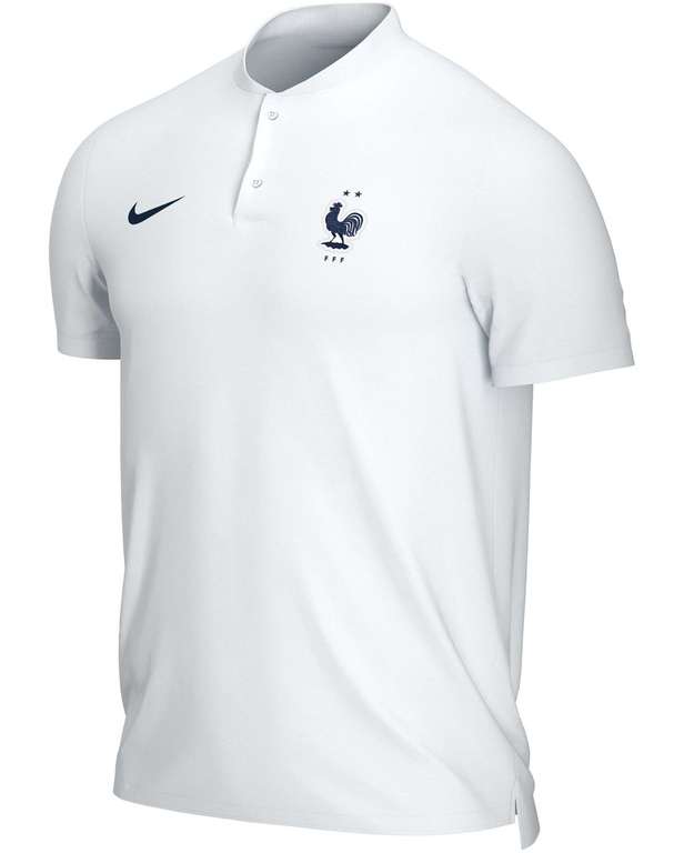 Polo pour Homme Nike FFF L'équipe de France - Blanc, du XS au XL