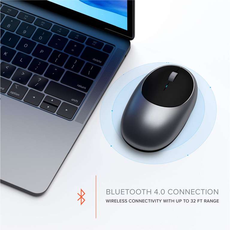 Bluetooth Souris Ergonomique Design Rechargeable USB-C M1 Satechi