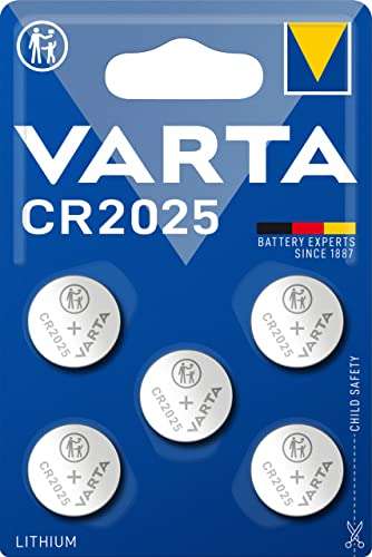 Lot de 5 piles Varta CR2025 (vendeur tiers)