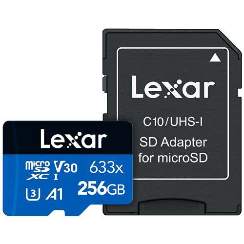 Carte Mémoire MicroSDXC Lexar High Performance UHS-I 256Go (LSDMI256BBEU633A)