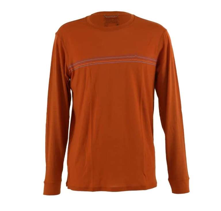T-Shirt Laine Mérinos Patagonia Cap Cool Graphic Fitz Roy Fader Sandhill Rust 22 (Taille s, l et xl)