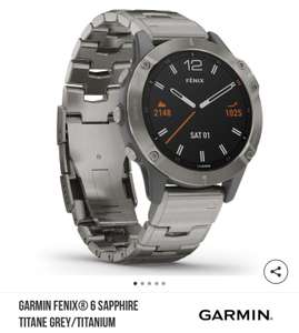 Montre Garmin Fenix 6 Sapphire - Gris titane