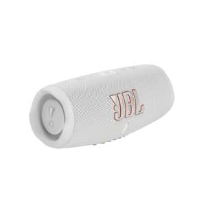 JBL Charge 5 – Enceinte portable sans fil avec Bluetooth et batterie intégrée, étanche (IP67), avec PartyBoost, 20 heures, blanc
