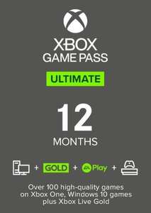 Abonnement de 12 mois au service Xbox Game Pass Ultimate (Dématérialisé - Store Turquie)
