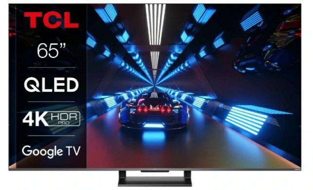 [Précommande] TV QLED 65" TCL 65C735 - 4K UHD, 144 Hz, HDR Pro, Dolby Atmos & Vision iQ, Google TV, Game Master Pro (via ODR de 100€)