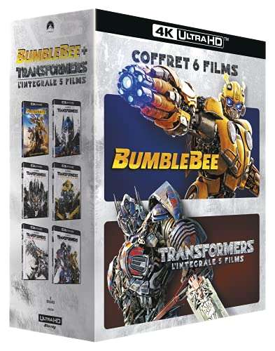 Coffret Blu-Ray 4K UHD - L'intégrale des 5 Transformers et le film Bumblebee