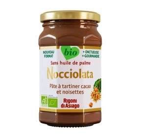 [Magasins participants] Lot 2 pots de pâte à tartiner Bio Nocciolata Rigoni di Asiago sans huile de palme