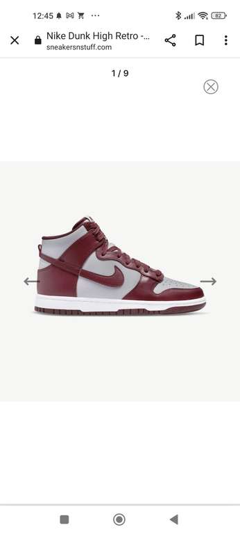 Chaussures Nike Dunk High Retro - Taille 42.5, 44, 44.5, 47.5