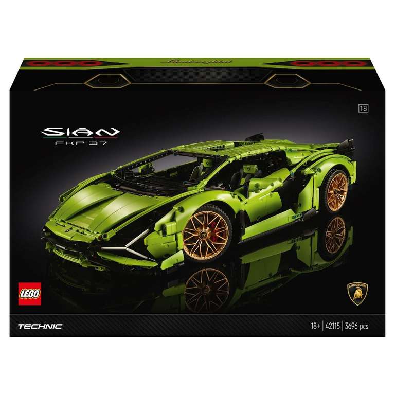 Jeu de construction Lego Technic Lamborghini Sián FKP 37 42115 (via 77.5€ sur la carte)
