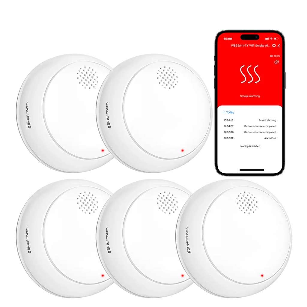 HEIMAN - Détecteur de fumée intelligent WIFI (Certifié EN14604 HEIMAN - Détecteur de fumée intelligent WIFI (Certifié EN14604