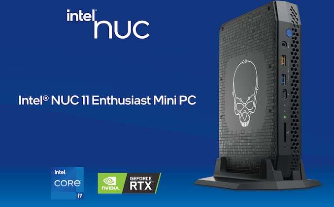 Intel NUC 11 ENTHUSIAST Mini PC I7 16 Go 512 Go Windows 10 Noir