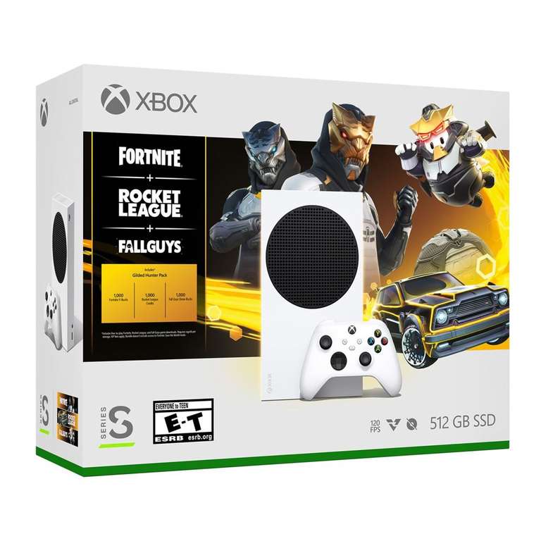 [Adhérents] Pack Xbox Series S Fortnite + Rocket League + Fall Guys (+ 50€ sur compte fidélité pour les adhérents)