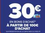 [Magasins participants] 30€ (3x10€) en Bons d'Achat, dès 100€ d'achat sur une sélection de rayons