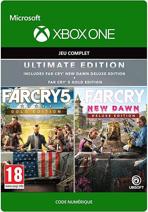 Pack Far Cry Ultimate: FC 5 Gold + FC New Dawn Deluxe + FC 3 Classic sur Xbox One & Series XIS (Dématérialisé, store ARG)