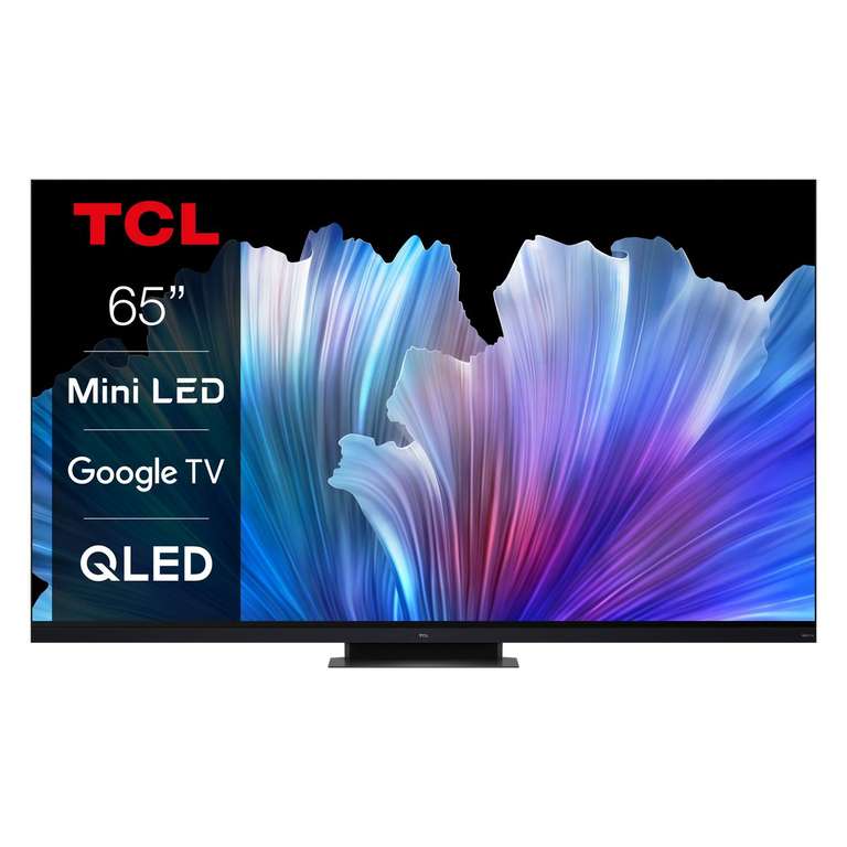 TV 65" TCL 65C935 - QLED Mini-LED, 4K UHD, 144 Hz, HDR, Dolby Vision IQ, HDMI 2.1, VRR/ ALLM, FreeSync Premium Pro, Google TV