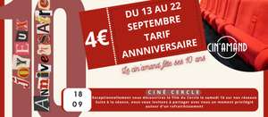 Place de Cinéma à 4€ - Cin'Amand (Saint-Amand-les-Eaux)