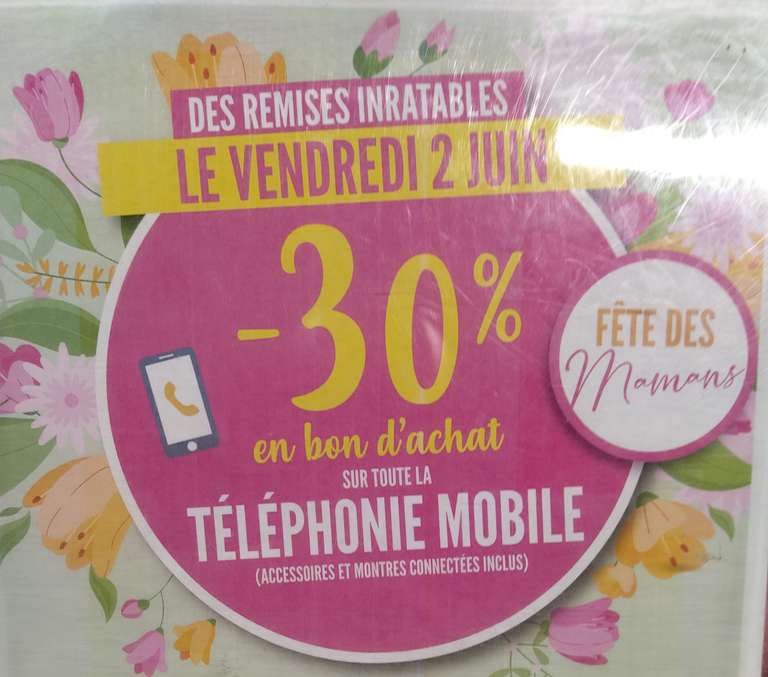 30% offerts en bon d'achat sur la téléphonie mobile - La Montagne (44)