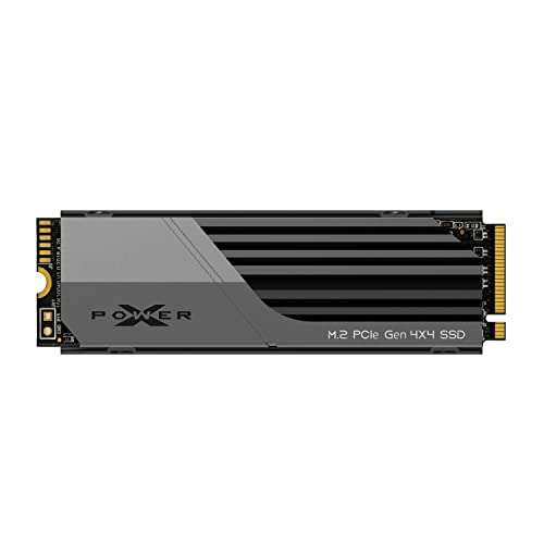 SSD interne M.2 NVMe Silicon Power XS70 (‎‎SP01KGBP44XS7005) - 1 To, 7300-6000 Mo/s, Dissipateur inclus, Compatible PS5