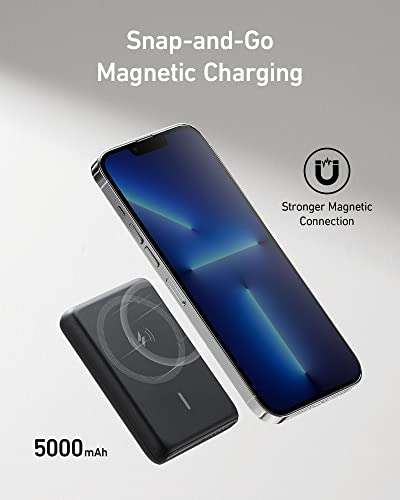 Batterie externe pour iPhone 12 Anker PowerCore Magnetic 5K (Vendeur tiers)