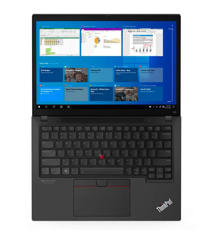 PC Portable 13.3" Lenovo ThinkPad X13 Gen 2 - WUXGA IPS, Ryzen 7 Pro 5850U, RAM 16 Go 4266 MHz, SSD 512 Go, Sans OS