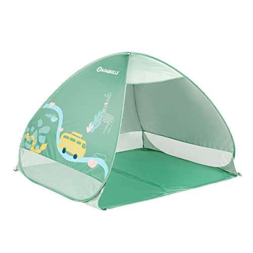 Tente de plage Anti-UV Badabulle - Verte, Haute Protection Solaire FPS 50+