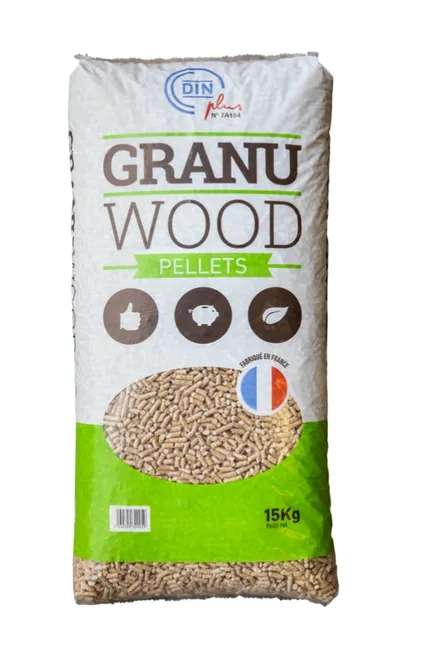 Sacs de granulés de bois 15kg Granuwwod - Thoiry-Grand Genève (01)