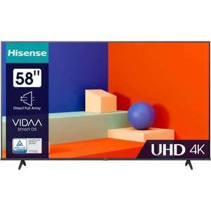TV 58" Hisense 58A6K 2023 - LED, 4K UHD, Smart TV (+19.95€ en Rakuten Points - Vendeur Boulanger)