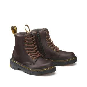 Boots Enfant Dr Martens - type 1460 cuir souple marron