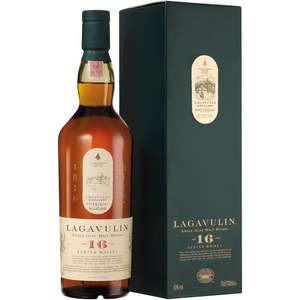 Scotch whisky single malt tourbé Lagavulin - 16 ans, 70 cl (Via Remise Panier)