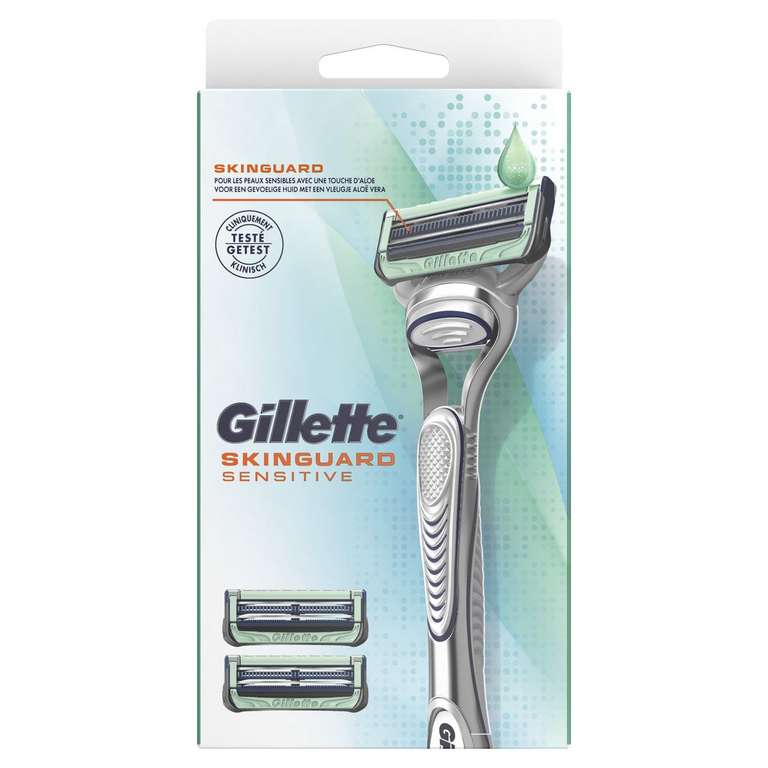 Rasoir peaux sensibles Gillette SkinGuard Sensitive avec 2 recharges (via 5,63€ sur carte de fidélité) - Le Mans (72)