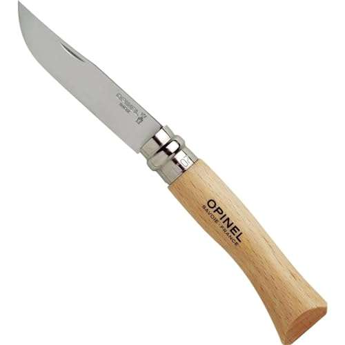 Couteau de Poche Opinel N°8, Brown, 7 cm inox