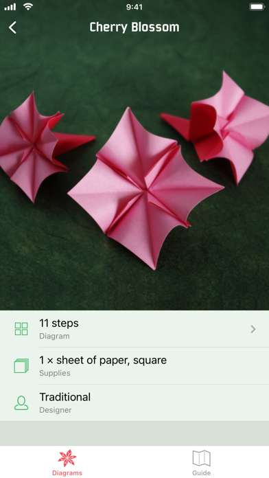Application Fleurs Origami Gratuite sur iOS